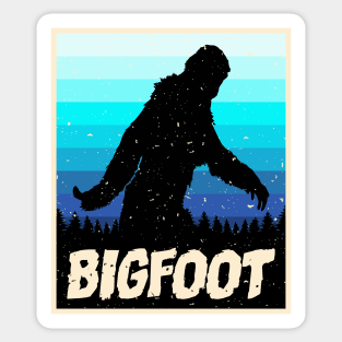 colorful bigfoot Sticker